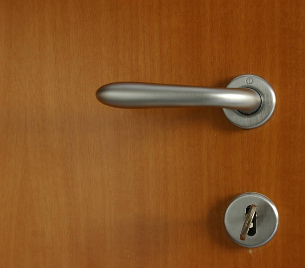 istock Golden handle on an elegant door  106515794