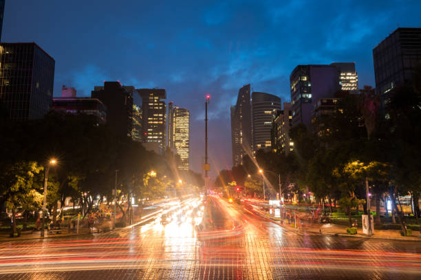 istock Mexico city skyline at dusk 1065164082