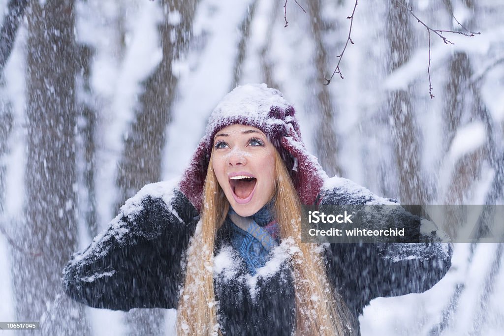 Snow Mädchen - Lizenzfrei Attraktive Frau Stock-Foto