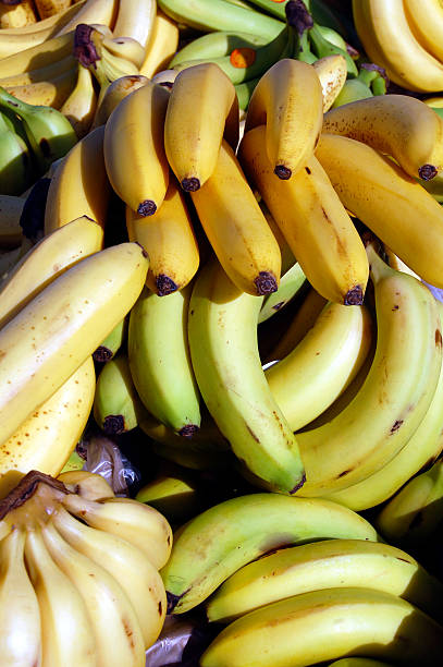 fresh bananas stock photo