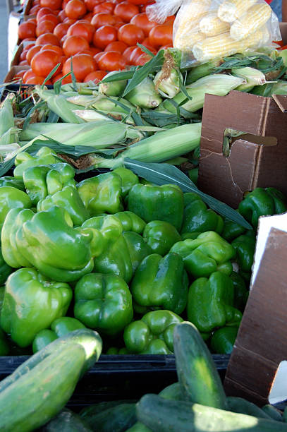 fresh produce at Farmer's Market stock photo
