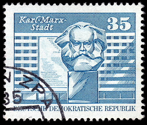 istock Vintage East Germany Karl Marx Postage Stamp 106518247