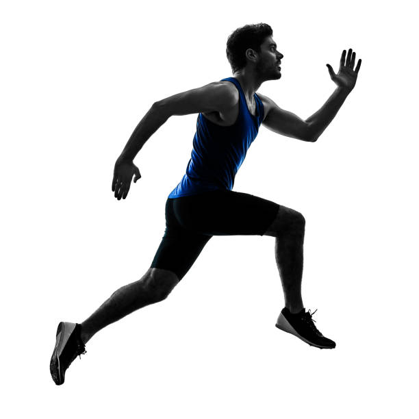 istock runner sprinter running sprinting athletics man silhouette isola 1065184574