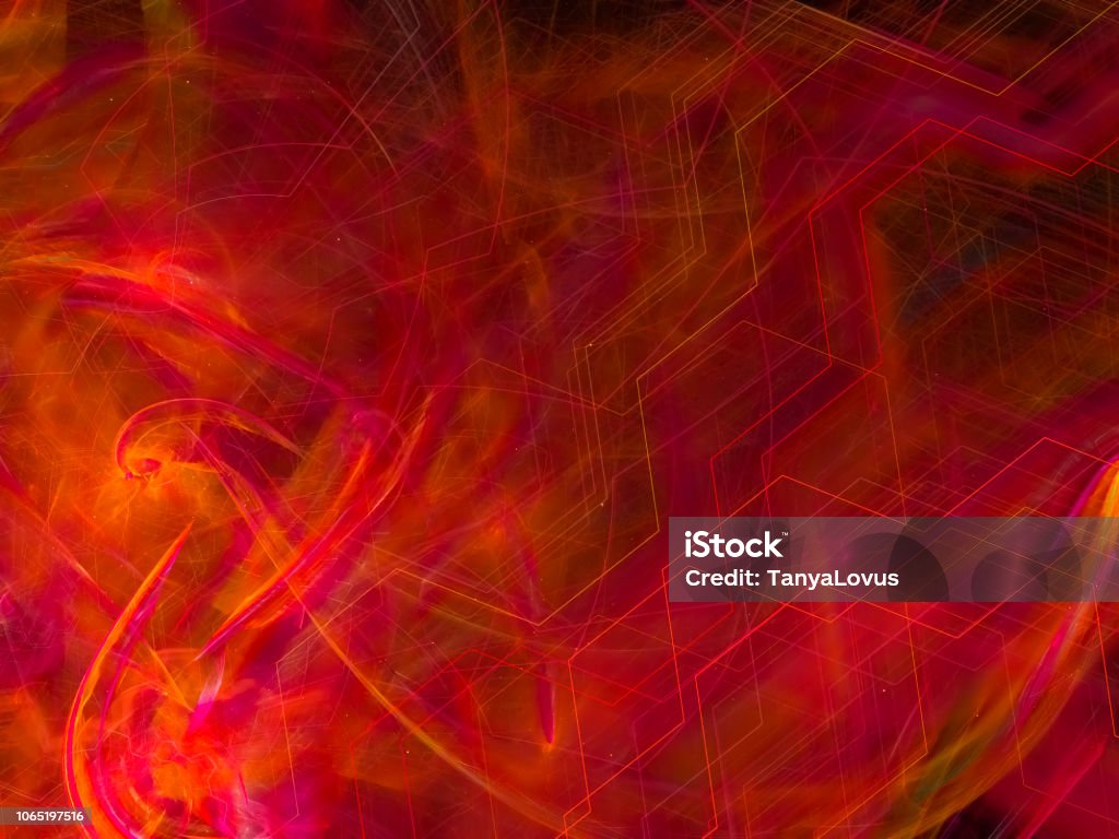 digital abstract fractal, beautiful design fantasy Abstract Stock Photo