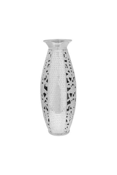 istock Elegant Metal vase isolated on a white background (glass, empty, vase) 1065200196