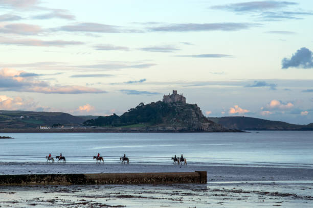 istock Horse Riders and St Michael's Mount 1065200652
