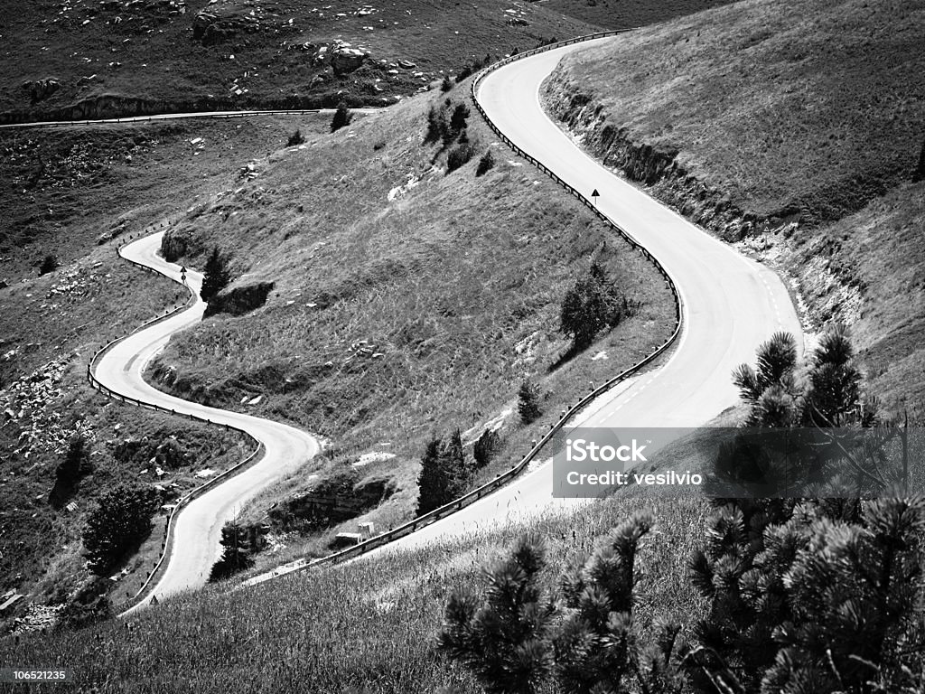 Alpine road - Lizenzfrei Alm Stock-Foto