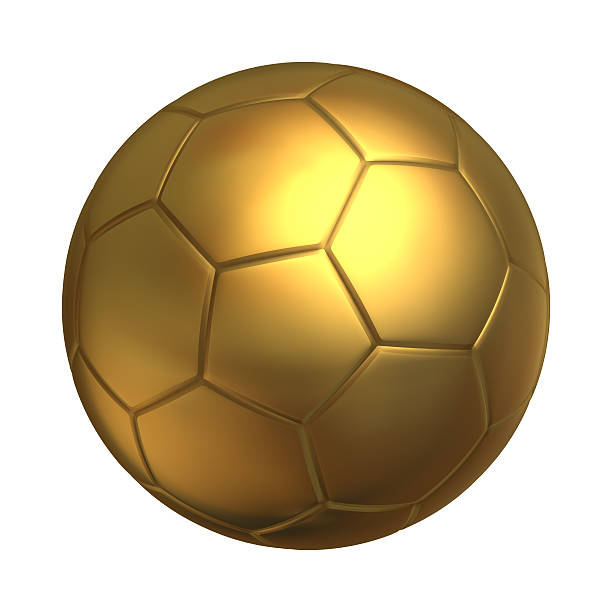 istock Golden soccer ball 106521420