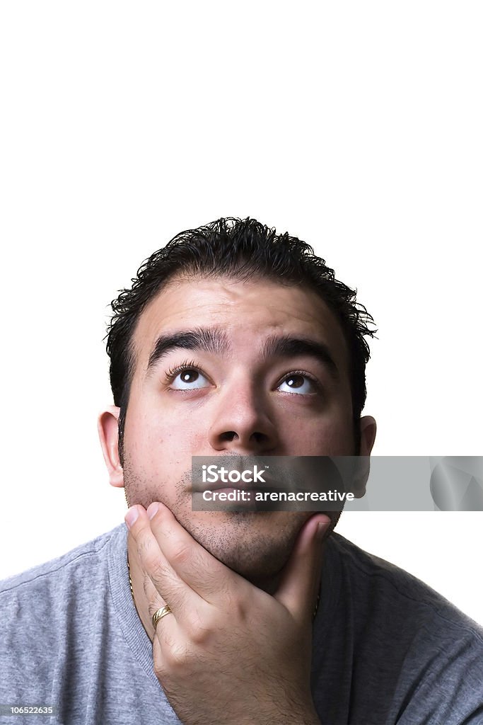 Young Man Thinking  Adult Stock Photo