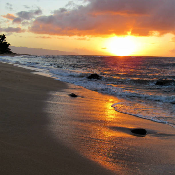 istock Sunset at Sunset Beach, North Shore, Sunset, Oahu, Hawaii 1065236142