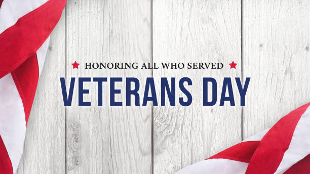 istock Veteran's Day - Honoring All Who Served Text Over White Wood 1065241474