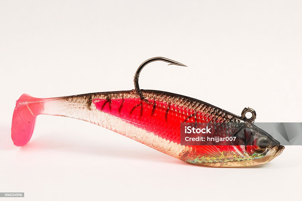 Soft plastic fishing bait  Close-up Stock Photo