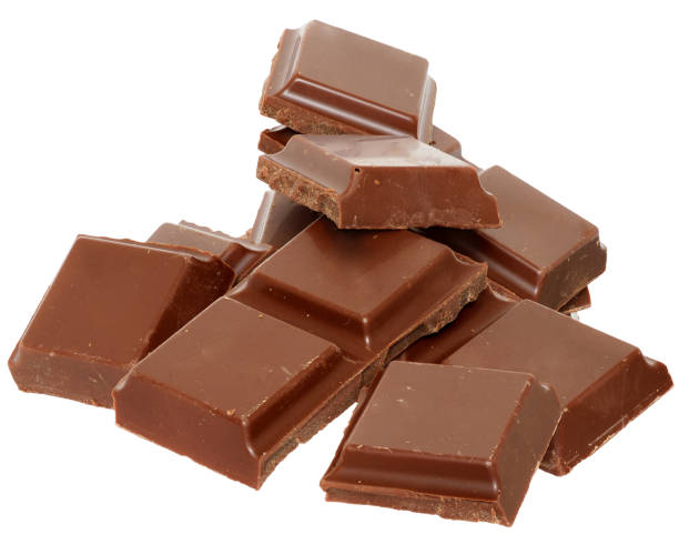 istock Cubes of chocolate isolated 1065254872