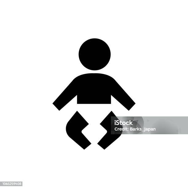 Baby Kinderdagverblijf Kamer Pictogram Openbare Informatie Symbool Stockvectorkunst en meer beelden van Baby