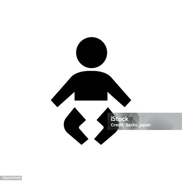 Baby Nursery Room Icon Public Information Symbol Stock Illustration - Download Image Now