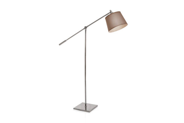 istock Decorative tripos standing light / FLOOR LAMP / LAMPSHADE isolated on white 1065277910