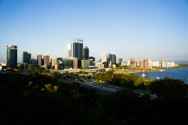 istock Perth city skyline from Kings Park observatory 1065282346