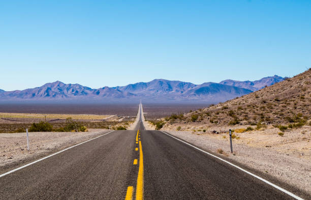 istock Daylight Pass Road in the Mojave Desert 1065283326
