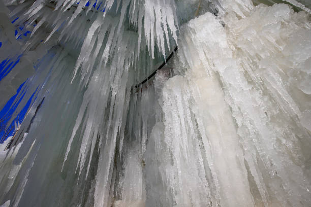 istock Ice waterfall, natural landscape in winter 1065288242