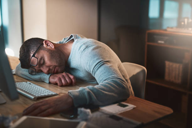 istock The long hours have caught up with him 1065289150