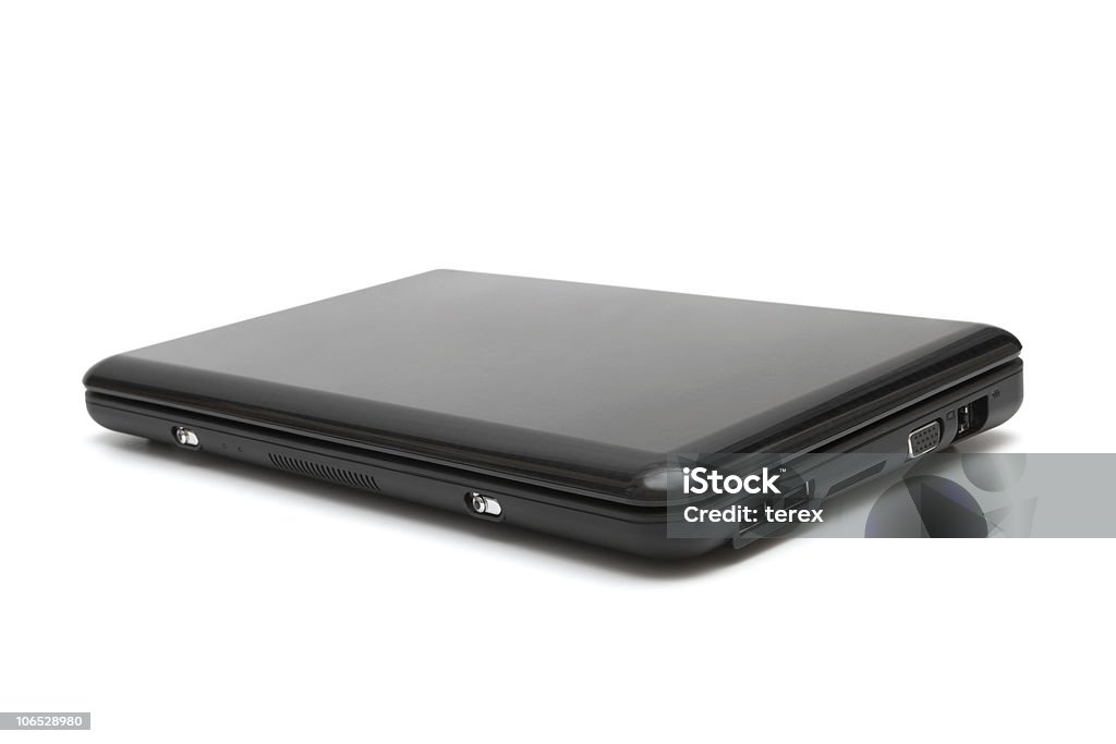 modern laptop  Black Color Stock Photo