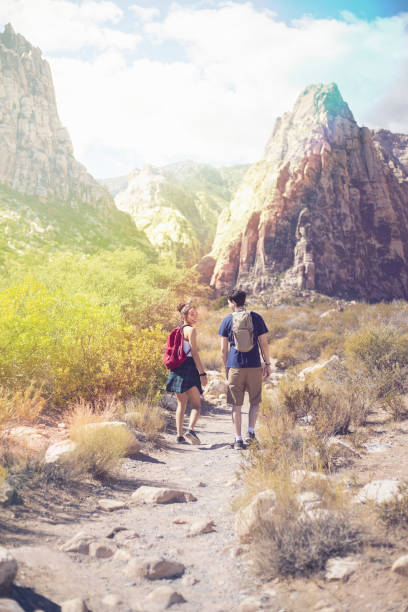 istock Happy couple hiking 1065298560