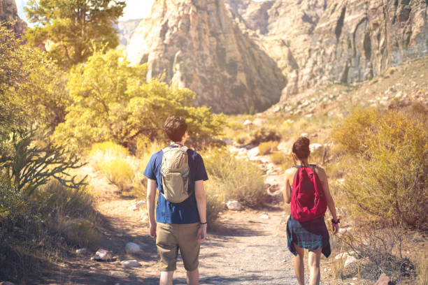 istock Happy couple hiking 1065298562