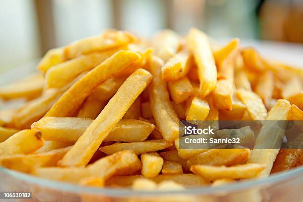 Pile Of Baked French Fries Stock Photo - Download Image Now - Chopped Food, Close-up, Color Image