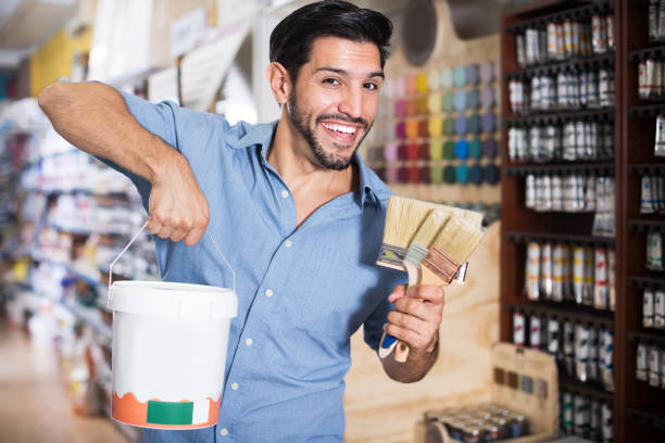 istock Male buyer in paint store 1065302160