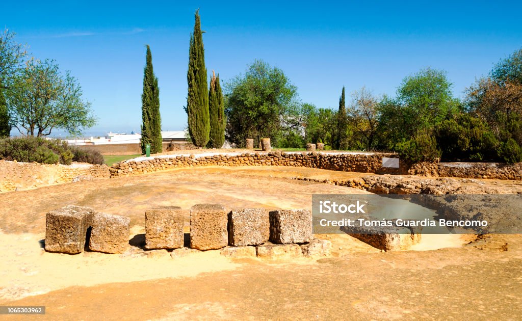 Romans ruins Romans ruins of Carmona in Andalusia Carmona Stock Photo