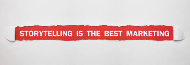 istock Storytelling is the best marketing text on torn paper. 1065303992