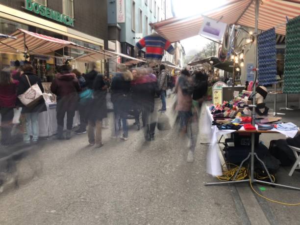 market in the town