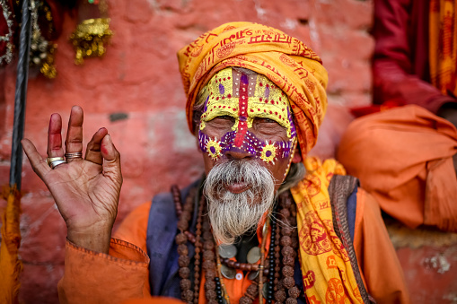 A old man with white long beard closeup shot at west bengal at 11/27/2021 09:33:04