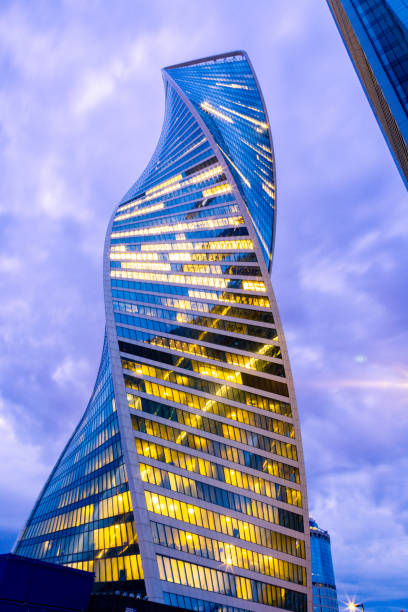 istock modern Business Center in the night lights 1065317778
