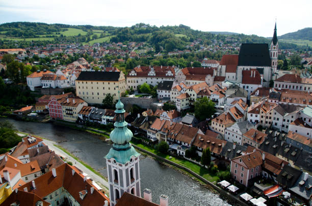 istock Panoramic View of Cecky Krumlov, Czech Republic 1065320344