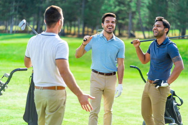 istock Friends Playing Golf on a Beautiful Sunny Day 1065320970