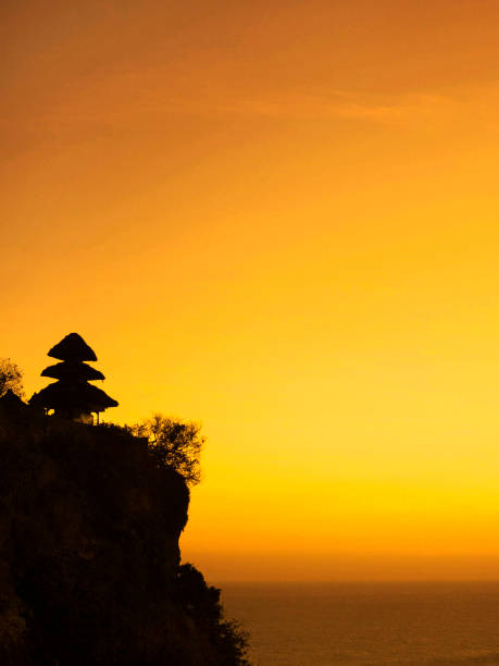 istock Sunset in Uluwatu temple Bali 1065322374