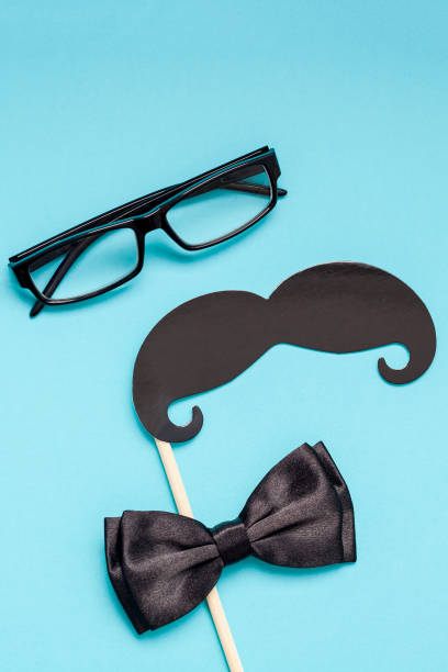 istock Paper moustaches for men fathers dad concept 1065326330