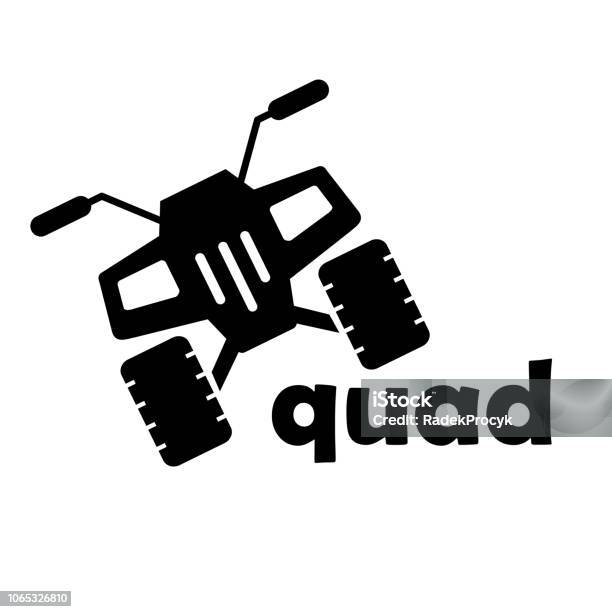 Vector Icon Of Quad Offroad Stock Illustration - Download Image Now - Dirt Road, Off-Road Vehicle, Off-Road Racing