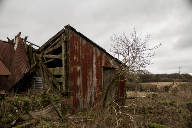 istock Abandoned Barn in state of collapse 1065326878