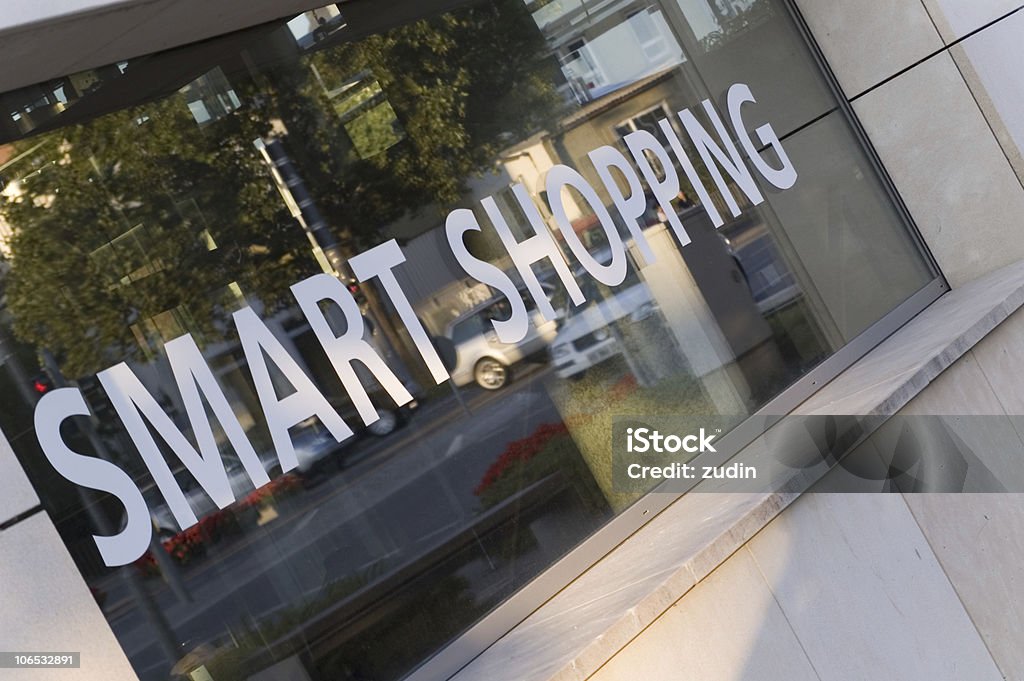 smart de compras - Foto de stock de Letrero de tienda libre de derechos