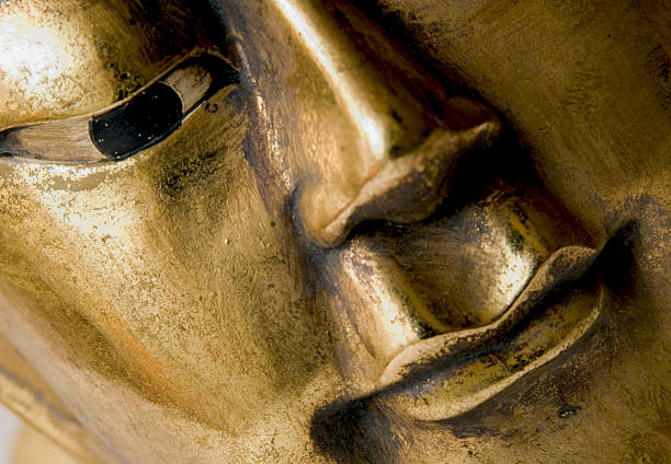 buddha - thailand buddha mask human eye foto e immagini stock