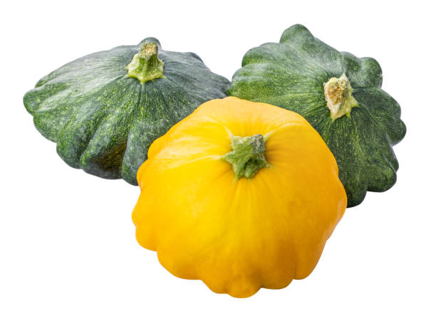 istock Group of vegetables: squash, pattypan, kohlrabi isolated on white background 1065336808