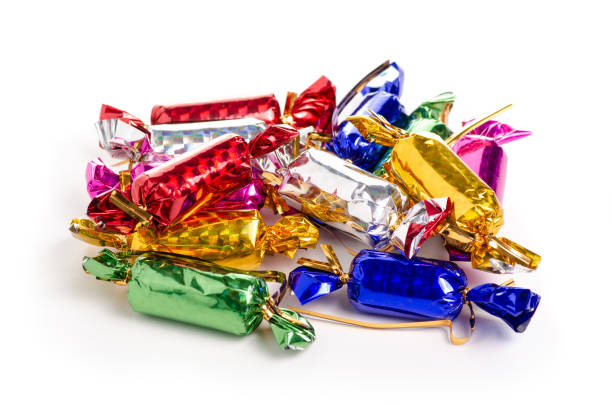 istock Christmas toys candy in hand 1065344660