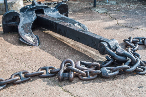 Rusty iron chain