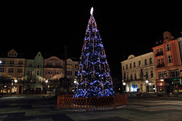 istock christmas tree in Ostrava city 1065362850