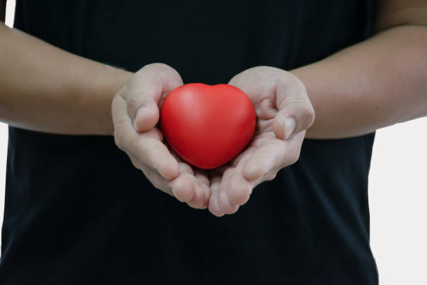 istock Red heart in the hand 1065364824