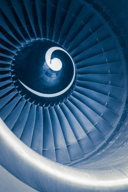 istock Aircraft jet engine turbine 1065364904