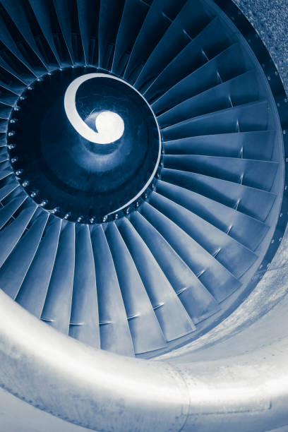 istock Aircraft jet engine turbine 1065364922
