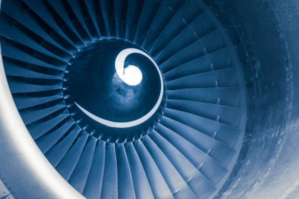 istock Aircraft jet engine turbine 1065365132